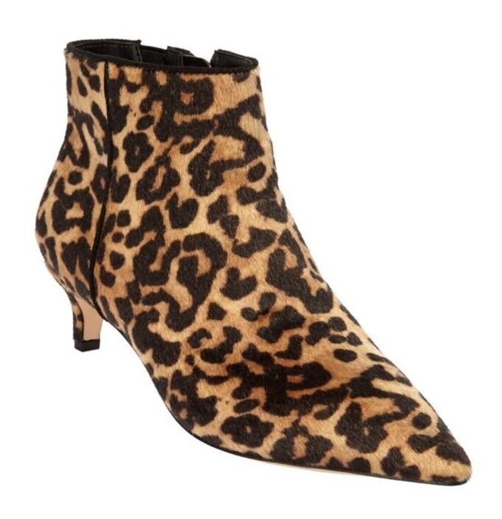 Comfortview Meredith Bootie Leopard Print Kitten Heel 7WW Mob Wife Date Club